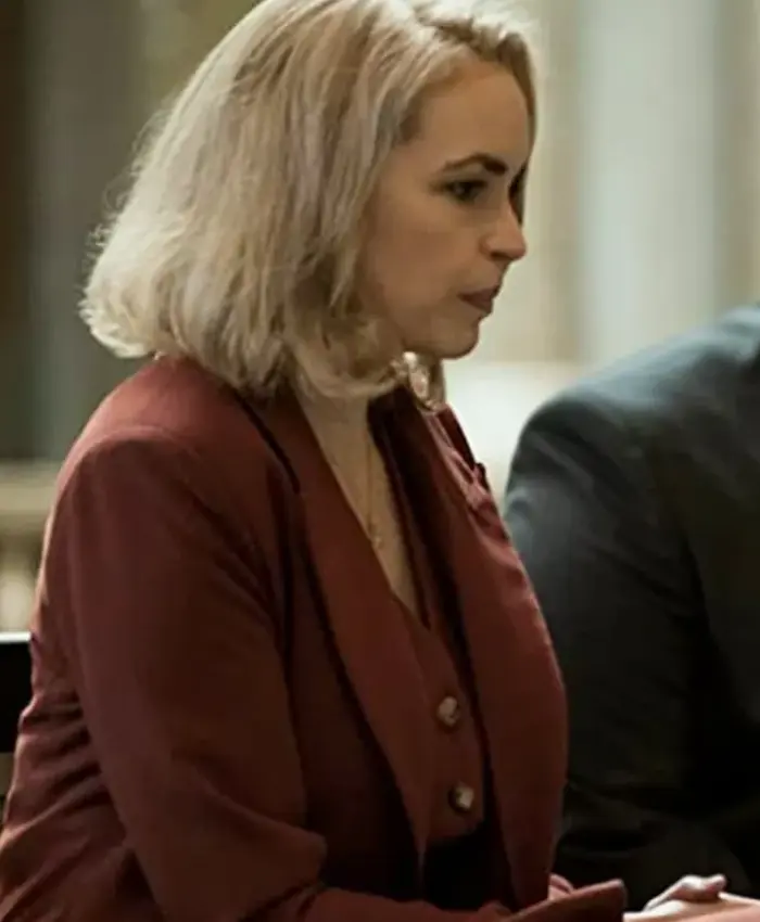 Alena Kovac Tom Clancy’s Jack Ryan S03 Maroon Suit