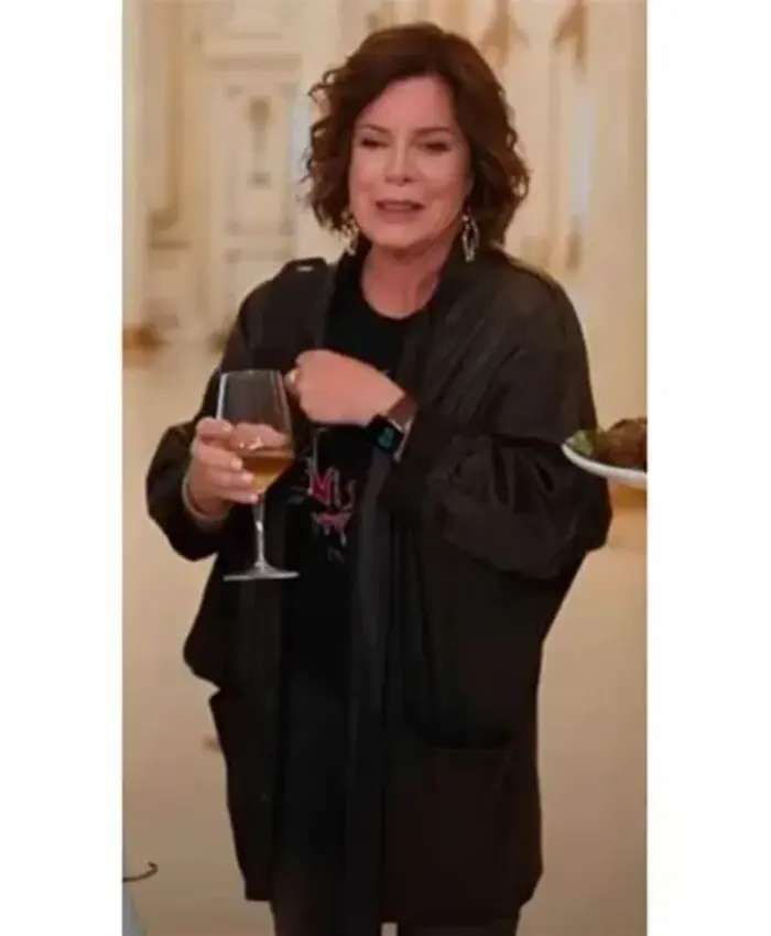 Daughter of the Bride 2023 Marcia Gay Harden Black Coat