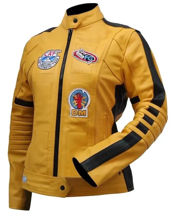 Kill Bill (Movie 2003) The Bride Yellow Motorcycle Jacket