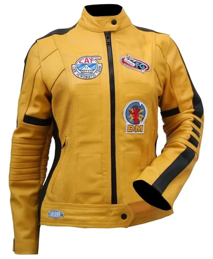 Kill Bill (Movie 2003) The Bride Yellow Motorcycle Jacket