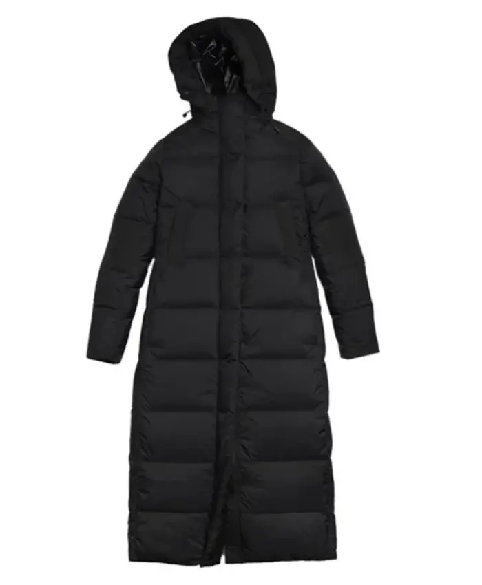 Jessie Buckley The Bride Black Puffer Coat