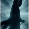 Scream 2022 Movie Ghost Black Wool Hooded Coat