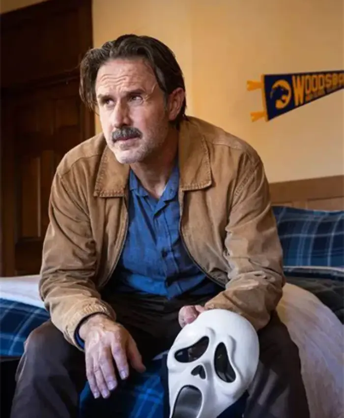 Scream 2022 David Arquette Brown Cord Jacket