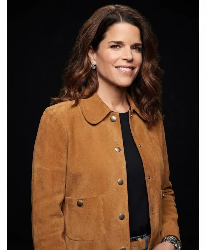 Scream 7 Neve Campbell Brown Suede Jacket