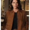 Scream 7 Neve Campbell Brown Suede Jacket