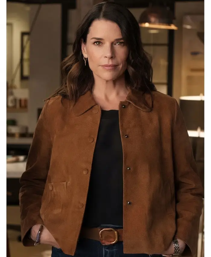 Scream 7 Neve Campbell Brown Suede Jacket
