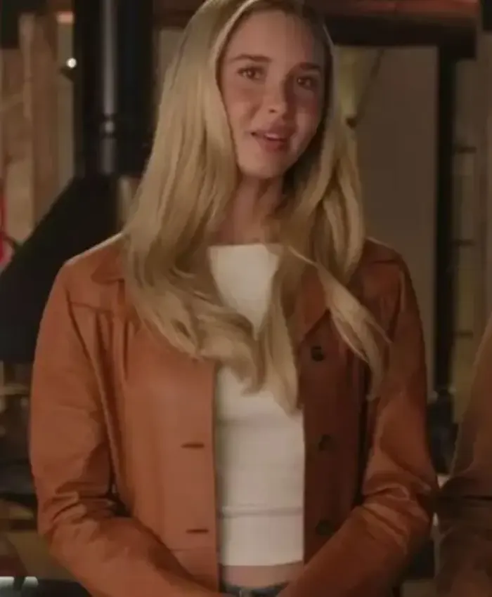 Scream 7 Isabel May Brown Leather Jacket