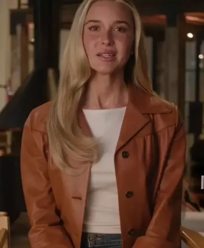 Scream 7 Isabel May Brown Leather Jacket