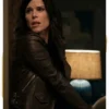 Scream Neve Campbell Black Biker Leather Jacket