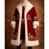 North Pole Santa Velvet Christmas Coat with Fur trim