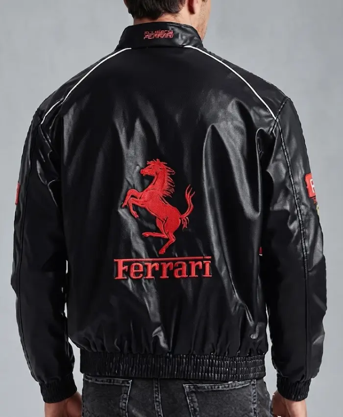 Ferrari F1 Vintage Racing Leather Jacket
