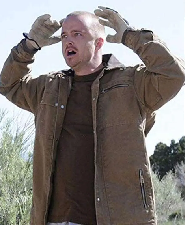 Aaron Paul Breaking Bad Brown Jacket