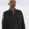 Aaron Paul Breaking Bad Black Leather Jacket