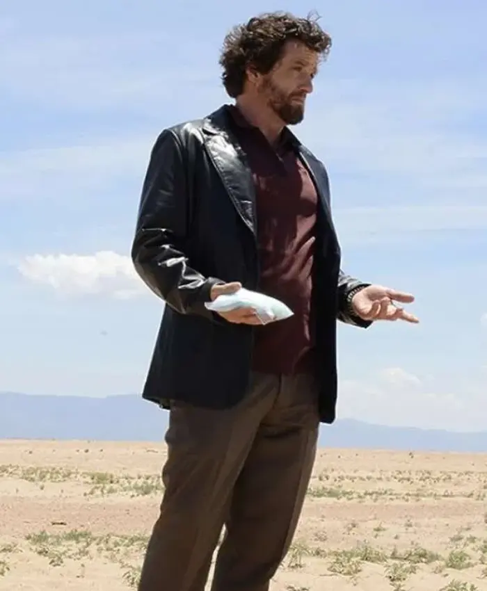 Declan Breaking Bad Black Leather Blazer
