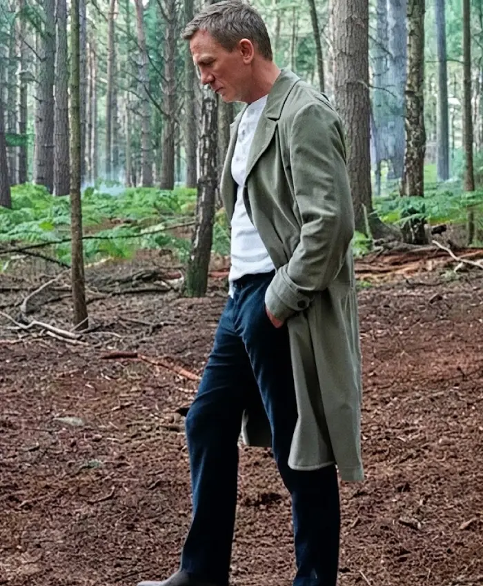 No Time To Die James Bond Duster Mid Length Tan Coat