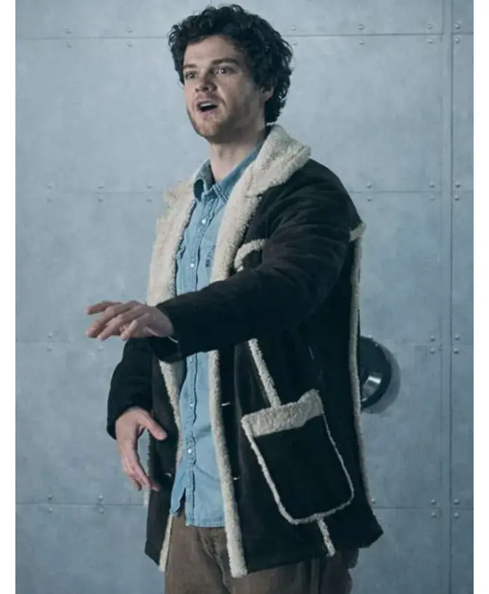 The Boys S05 Hughie Campbell Shearling Suede Jacket