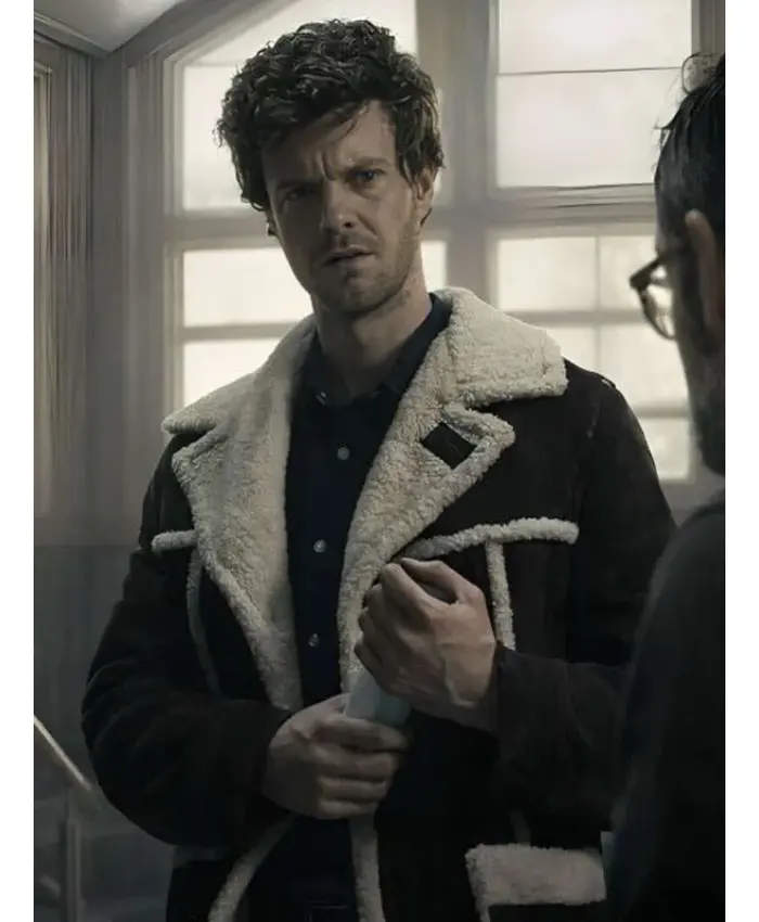 The Boys S05 Hughie Campbell Shearling Suede Jacket