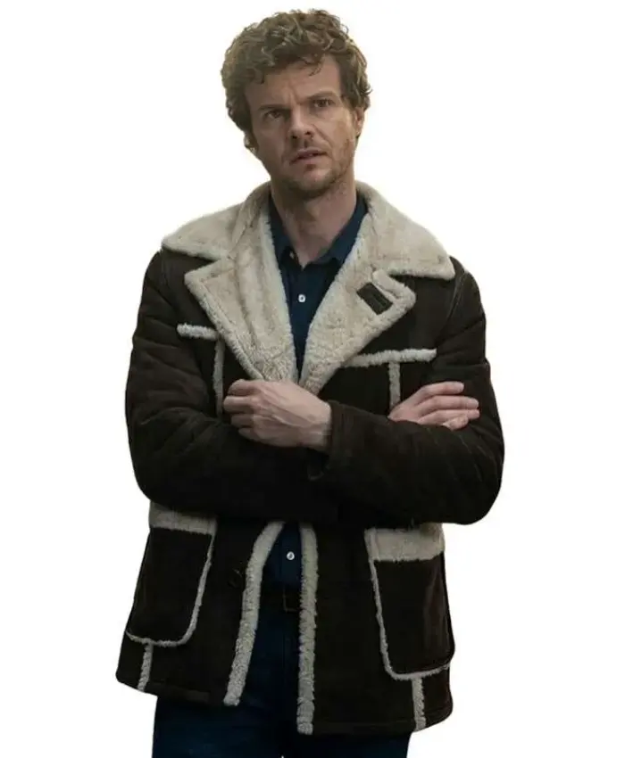 The Boys S05 Hughie Campbell Shearling Suede Jacket