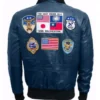 Top Gun G-1 USS Galveston Navy Blue Flight Bomber Jacket