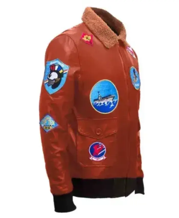 Top Gun G-1 Far East Cruise 63-4 Rust Bomber Sherpa Jacket