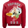 Top Gun USA Lady Lucky Red Bomber Zip Up Jacket