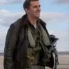 Top Gun Maverick Jon Hamm A2 Aviator Leather Sherpa Jacket
