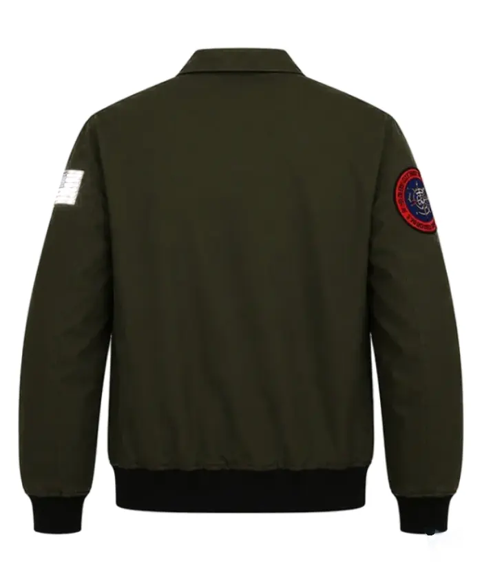 Tom Cruise Top Gun Maverick 2 Dark Green Bomber Jacket