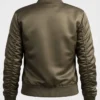 Jennifer Connelly Top Gun Maverick Satin Cropped Bomber Jacket
