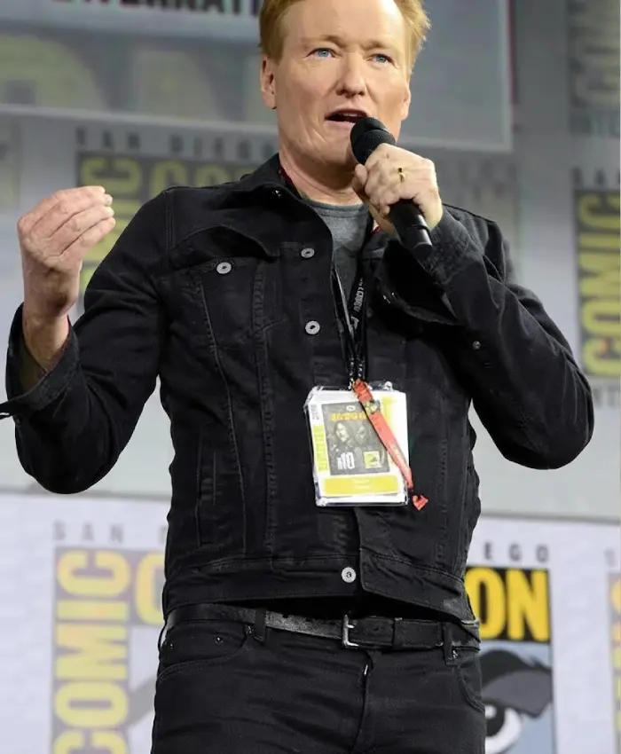 Conan O’Brien Top Gun Event Black Jean Denim Trucker Jacket