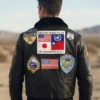 Brooks Top Gun G-1 Black Fur Collar Leather Bomber Jacket