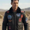 Brooks Top Gun G-1 Black Fur Collar Leather Bomber Jacket