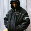 Supreme x Nike Black Nylon Hooded Jacket