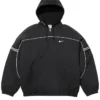 Supreme x Nike Black Nylon Hooded Jacket