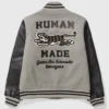 Human Made Grey Letterman Varsity Jacket