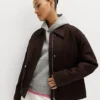 M&S Chocolate Brown Suede Jacket