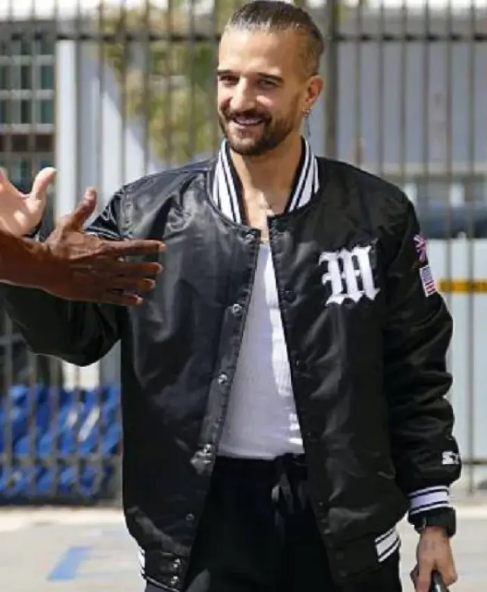 Dancing With The Stars Mark Ballas Black Varsity Jacket