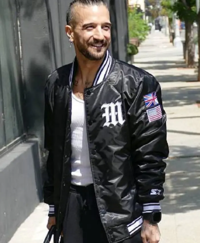 Dancing With The Stars Mark Ballas Black Varsity Jacket