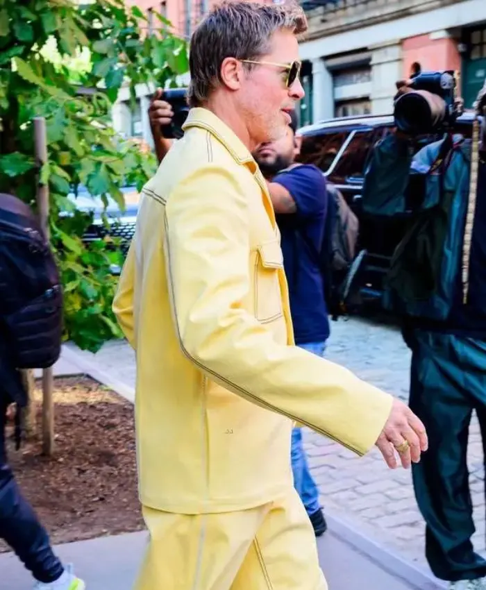 Vintage Yellow Brad Pitt Suit