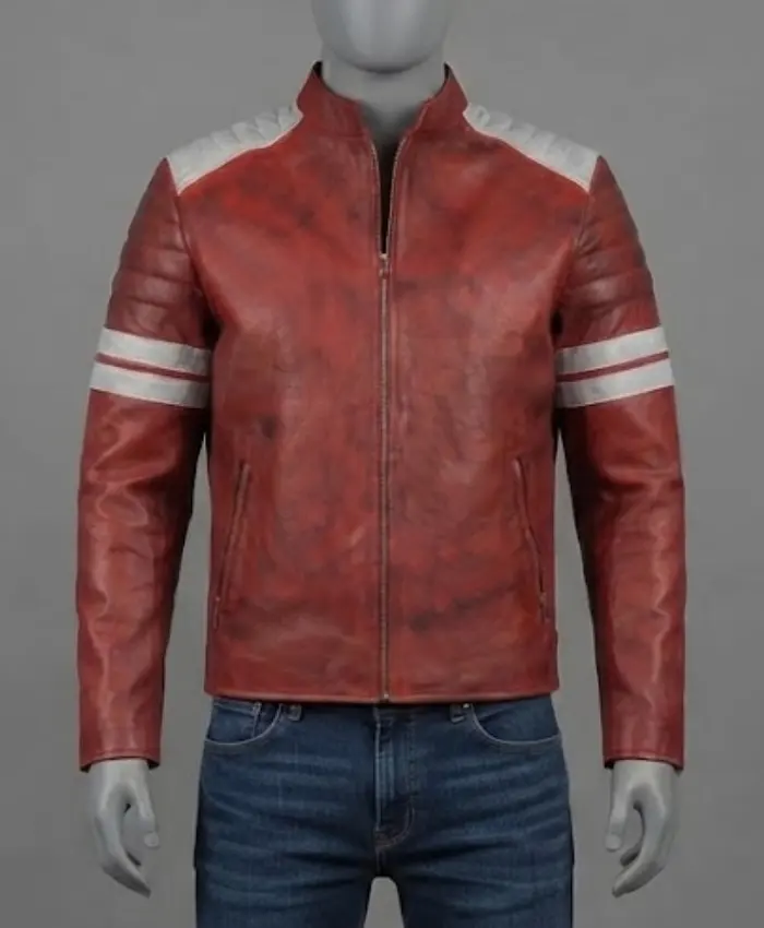 Tyler Durden Fight Club Real Leather Jacket
