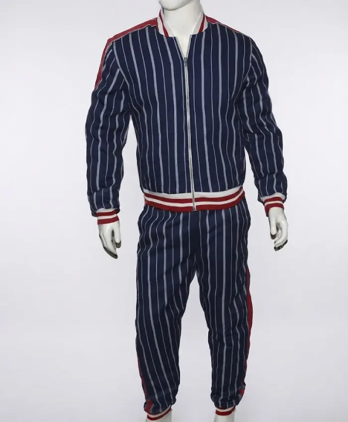 The Gentlemen Coach Blue Diamond Quilted Tracksuit