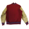 Kansas Jayhawks Red Letterman Varsity Jacket