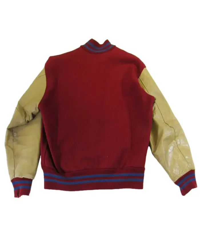 Kansas Jayhawks Red Letterman Varsity Jacket