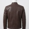 Eddie Brock Venom Distressed Brown Leather Jacket