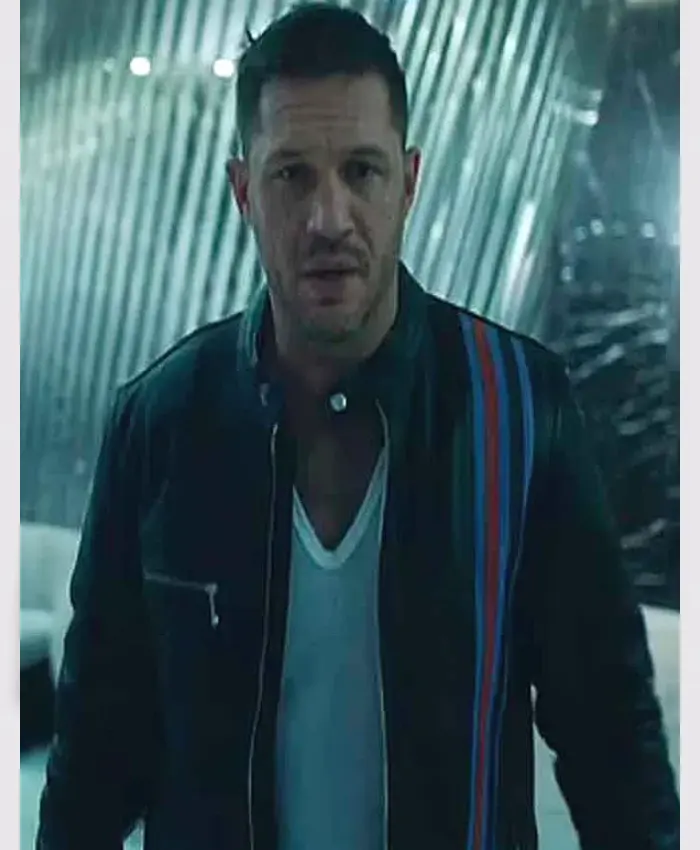 Eddie Brock Venom 2 Tom Hardy Black Leather Jacket
