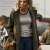 13 Reason Why Jessica Davis Grey Hooded Fur Coat