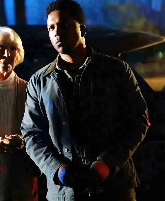 The Exorcist Believer Leslie Odom Jr Blue Cotton Jacket