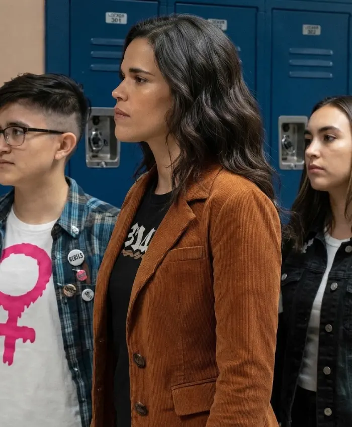 13 Reasons Why Jessica Davis Brown Leather Jacket