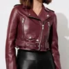 Jessica Davis 13 Reason Why Biker Jacket