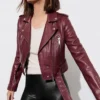 Jessica Davis 13 Reason Why Biker Jacket