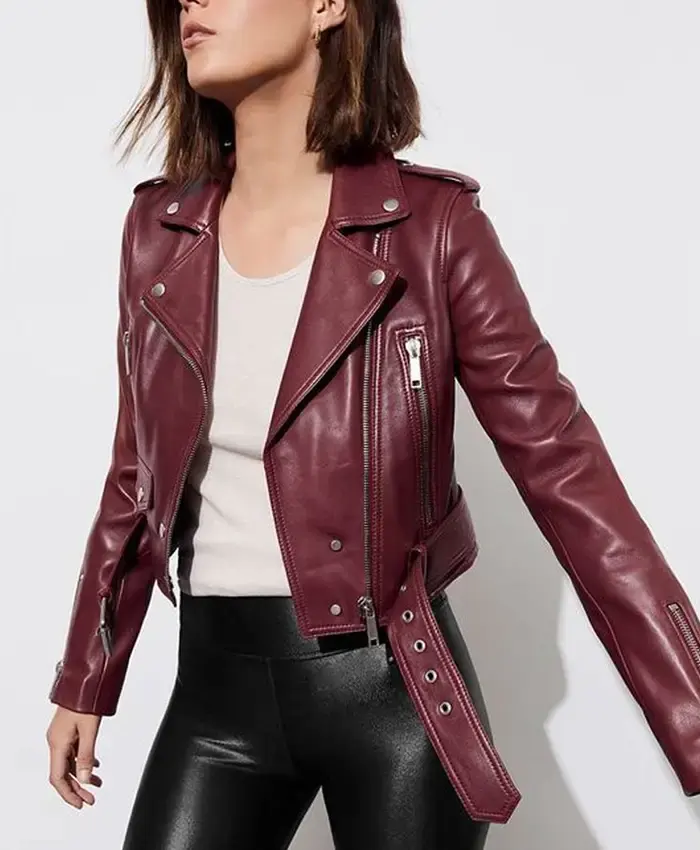 Jessica Davis 13 Reason Why Biker Jacket